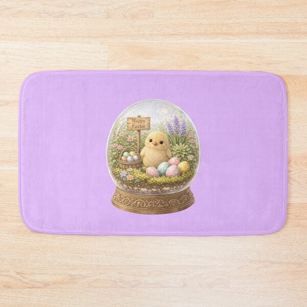 Item preview, Easter Chick Snow Globe Spring Scene Watercolor designed and sold by inspired-works.