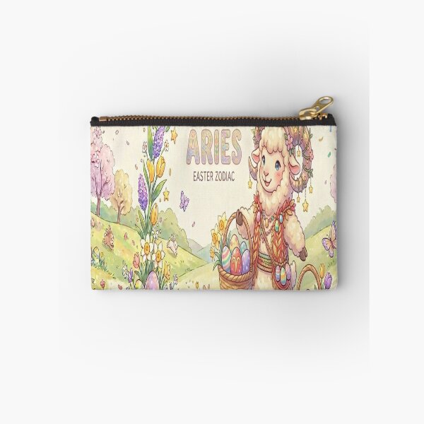 Artikelvorschau, Niedlicher Widder mit Hasenohren und buntem Eierkorb entworfen und verkauft von ClaussShop.