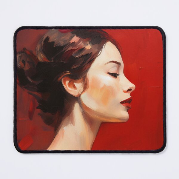 Item preview, Portrait painting woman in red designed and sold by TYA - Take Your Art.