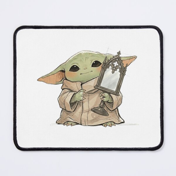 Item preview, BABY YODA WITH GOTHIC MIRROR DARK ACADEMIA AESTHETIC designed and sold by LIS AND MELIVERSO.