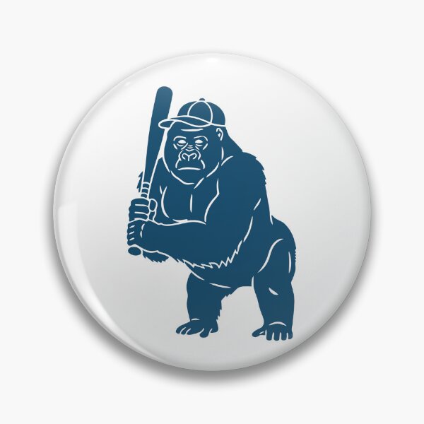 Item preview, The Heavy Hitter - Minimalist Baseball Gorilla - Pocket Emblem designed and sold by j-touch-bold.