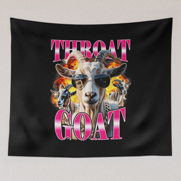 Item preview, Throat Goat Funny Meme Goat Y2K Style  designed and sold by tadmercado.
