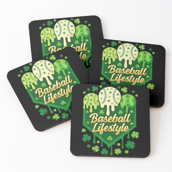 Item preview, Baseball Lifestyle Shamrock Drip St Patrick’s Day Baseball designed and sold by miaa-artistshop.
