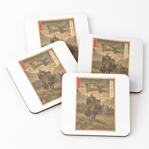 Item preview, Lord of the Rings | The Riders of Rohan | Ukiyo-e Woodblock Print designed and sold by Third Age Prints.