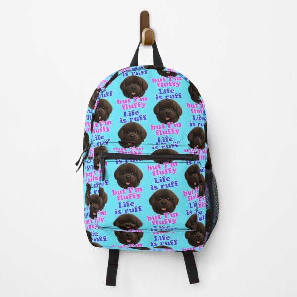 Item preview, Life is Ruff But I'm Fluffy Brown Puppy Wordplay designed and sold by Mauswohn.