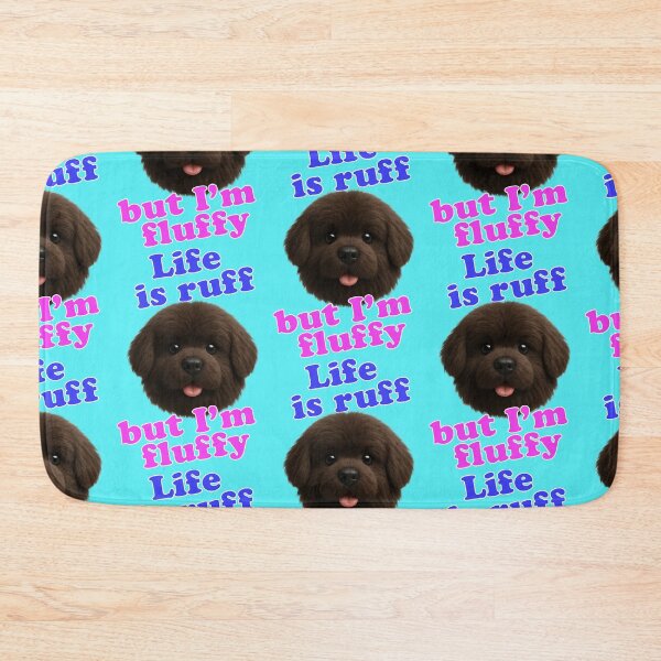 Item preview, Life is Ruff But I'm Fluffy Brown Puppy Wordplay designed and sold by Mauswohn.