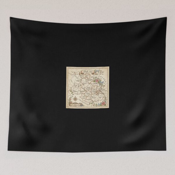 Item preview, Silesian Spring Antique Cartography Floral Map designed and sold by ryanguas.