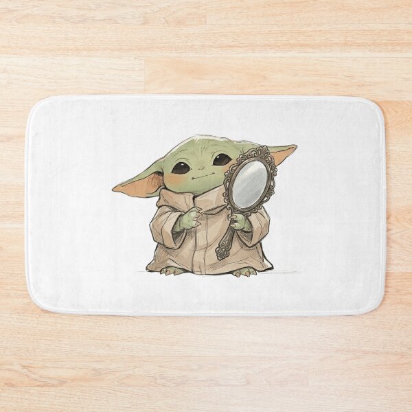 Item preview, BABY YODA WITH ANTIQUE OVAL MIRROR VINTAGE AESTHETIC designed and sold by LIS AND MELIVERSO.