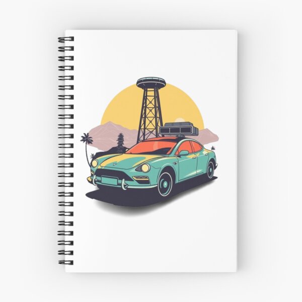 Item preview, Coche eléctrico retro solarpunk al atardecer del futuro. designed and sold by LIVE_FREE.