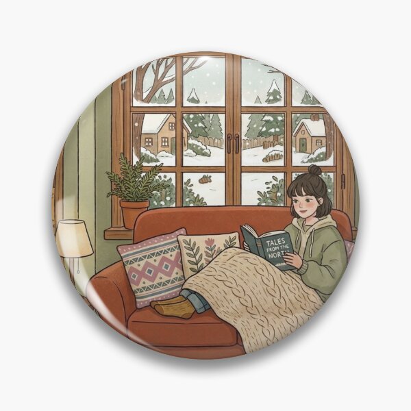 Item preview, Cozy Book Lover Aesthetic Girl!!! - Cozy Girl Book Lover - Girl reading in her cozy reading nook - A cozy paradise for book lovers designed and sold by SoffyLee586.