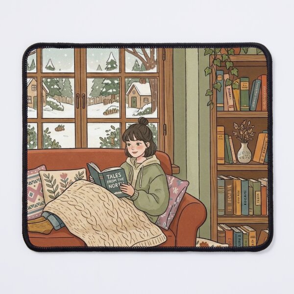 Item preview, Cozy Book Lover Aesthetic Girl!!! - Cozy Girl Book Lover - Girl reading in her cozy reading nook - A cozy paradise for book lovers designed and sold by SoffyLee586.