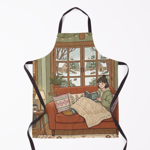 Item preview, Cozy Book Lover Aesthetic Girl!!! - Cozy Girl Book Lover - Girl reading in her cozy reading nook - A cozy paradise for book lovers designed and sold by SoffyLee586.