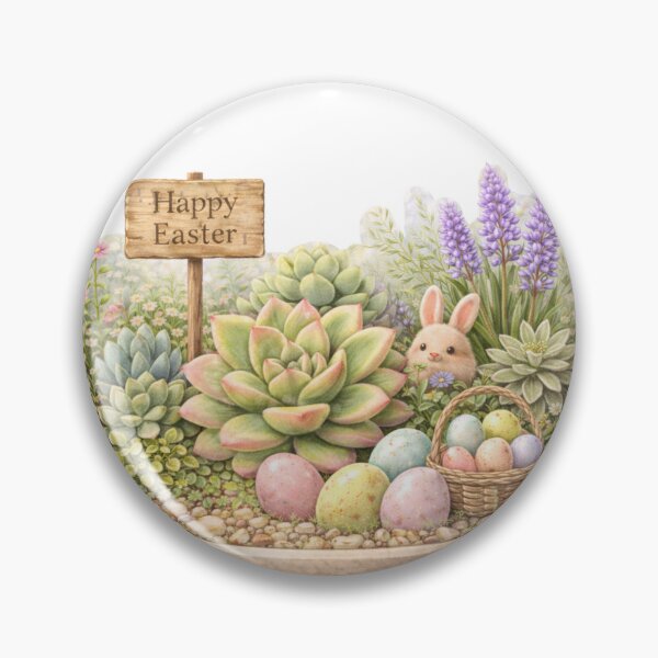 Item preview, Easter Succulent Garden Bunny Scene designed and sold by inspired-works.