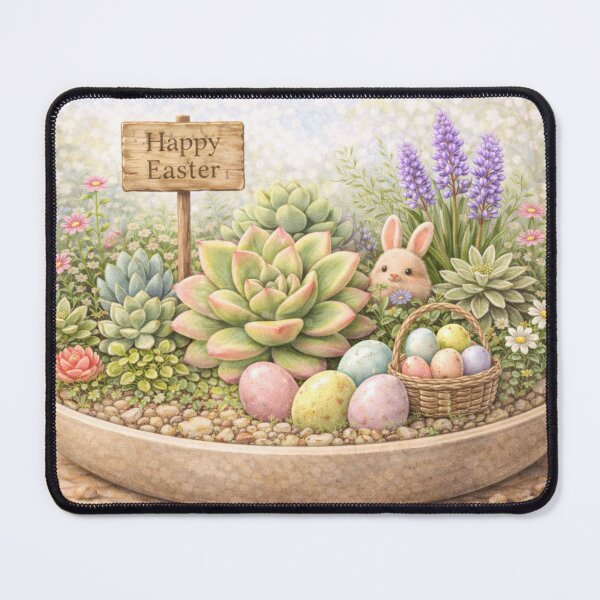 Item preview, Easter Succulent Garden Bunny Scene designed and sold by inspired-works.