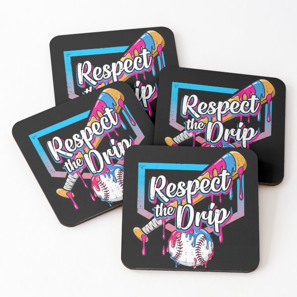 Item preview, Respect The Drip Baseball Funny Color Splash Sports  designed and sold by miaa-artistshop.