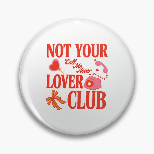 Item preview, Not Your Lover Club — Retro Sarcastic Valentine’s Day Heart Illustration designed and sold by Colorful-Garden.
