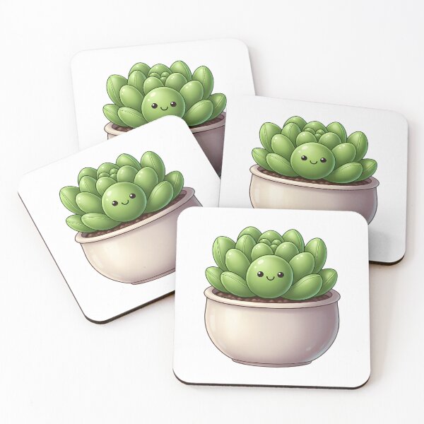 Item preview, Linda suculenta Kawaii - Regalo ideal para amantes de las plantas designed and sold by IllumeInk.
