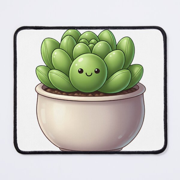 Item preview, Cute Kawaii Succulent - Happy Plant Parent Gift designed and sold by IllumeInk.