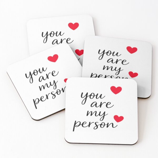 Item preview, You Are My Person Romantic Sticker | Minimal Couple Love Quote designed and sold by Lovestickerco.
