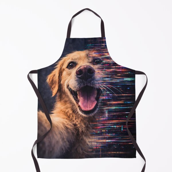 Item preview, Glitch Dog Selfie – Happy Cyberpunk Dog Digital Aesthetic designed and sold by disha-prints.