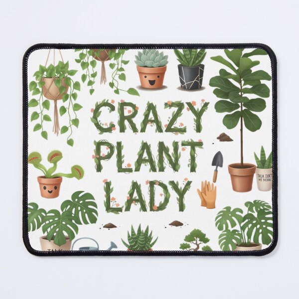 Item preview, Crazy Plant Lady - Indoor Gardening Humor Gift designed and sold by IllumeInk.
