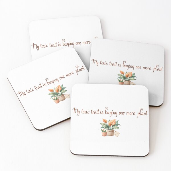 Item preview, My Toxic Trait Is Buying One More Plant – Funny Minimal Plant Lover Design designed and sold by ArtfulVibesStudio.