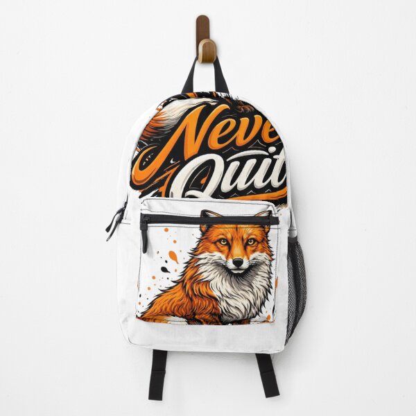 Item preview, Never Quit Fox Motivational Design | Fierce Animal Inspiration Quote Art designed and sold by Sanika arts .