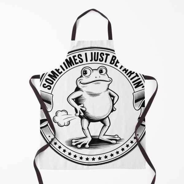 Item preview, Vintage Badge Frog with Gas Cloud Retro Design designed and sold by Bloomkept.
