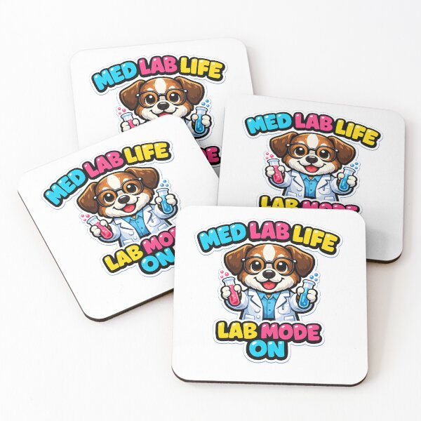 Item preview, Lab Tech Life Lab Mode On Cute Scientist Dog Medical Laboratory Technician Gift designed and sold by ClinicalHubs.