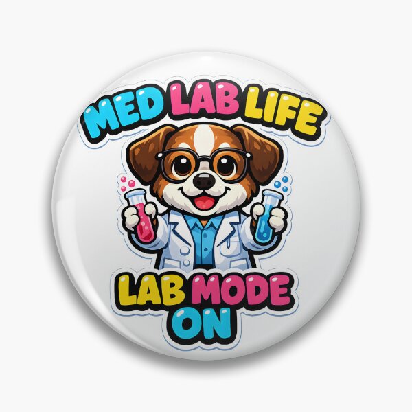 Item preview, Lab Tech Life Lab Mode On Cute Scientist Dog Medical Laboratory Technician Gift designed and sold by ClinicalHubs.