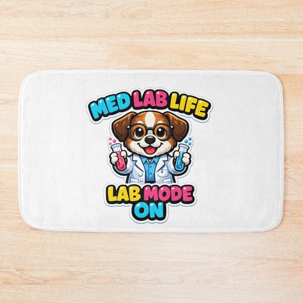 Item preview, Lab Tech Life Lab Mode On Cute Scientist Dog Medical Laboratory Technician Gift designed and sold by ClinicalHubs.