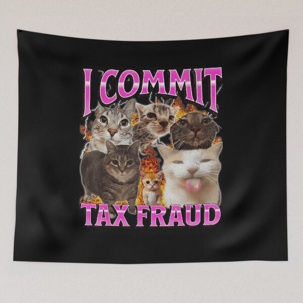 Item preview, I Commit Funny Cat Meme Bootleg Style designed and sold by tadmercado.