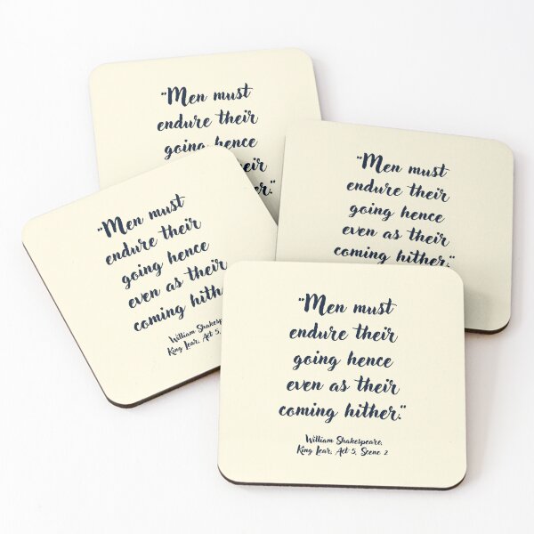 Item preview, Peachy Shakespeare Quote from King Lear designed and sold by CharlottePlaceArt.