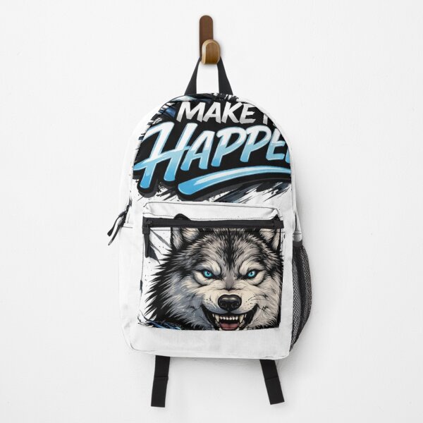 Item preview, Fierce Wolf Motivation – Make It Happen Typography Design designed and sold by Sanika arts .