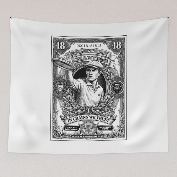 Item preview, Disc Golf Player Funny Vintage Banknote Trust Basket Chains designed and sold by GrandeDuc.