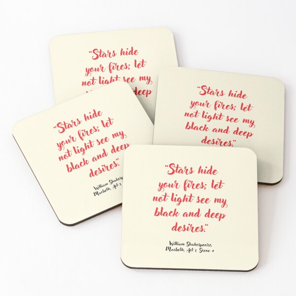 Item preview, Wicked Shakespeare Quote from Macbeth designed and sold by CharlottePlaceArt.