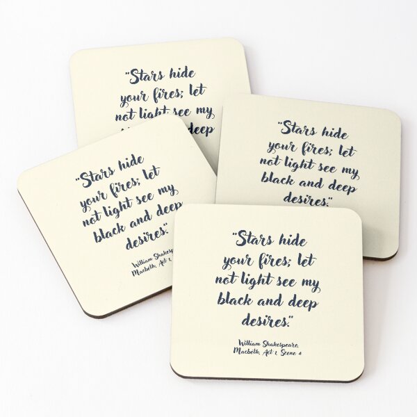 Item preview, Wicked Shakespeare Quote from Macbeth designed and sold by CharlottePlaceArt.