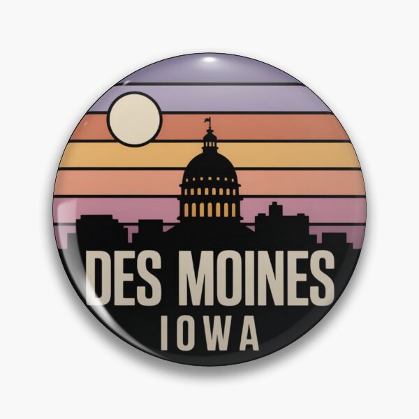 Artikelvorschau, Des Moines, Iowa: Lila-rosa-orangefarbener Sonnenuntergangshimmel entworfen und verkauft von CircinusStore.