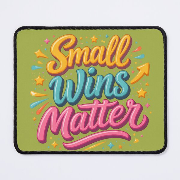 Item preview, Small Wins Matter Motivational Quote Design | Positive Mindset Typography Art designed and sold by Sanika arts .