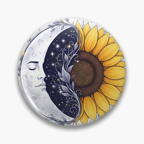 Item preview, Moonflower Design - Celestial Sunflower Hybrid designed and sold by IllumeInk.