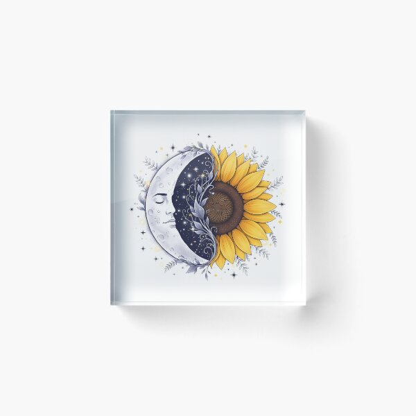 Item preview, Moonflower Design - Celestial Sunflower Hybrid designed and sold by IllumeInk.