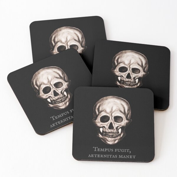 Item preview, Tempus Fugit Aeternitas Manet - Dark Aesthetic Skull Art designed and sold by Lauretius.