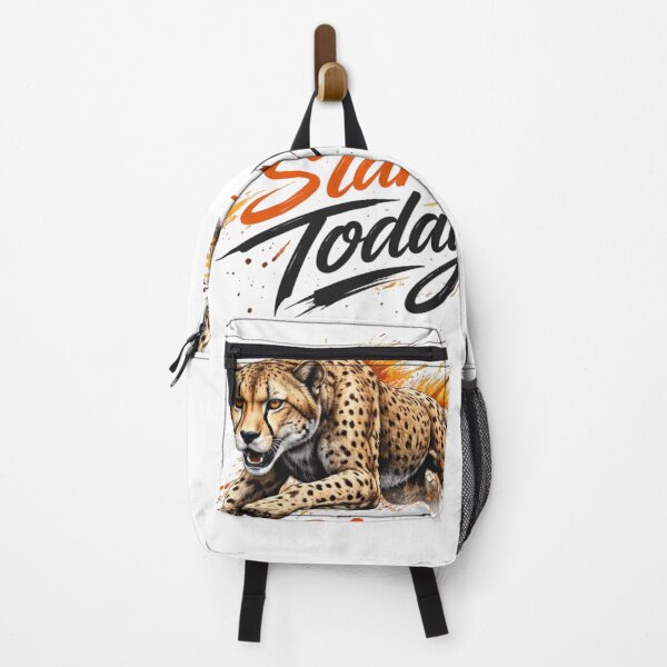 Item preview, Cheetah Start Today Motivational Design – Speed Energy Quote Art designed and sold by Sanika arts .