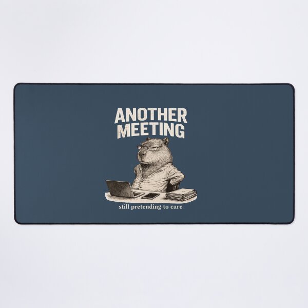 Item preview, Another Meeting Capybara Corporate Burnout Funny Office Worker Meme T-Shirt designed and sold by HOUSE OF TIST.