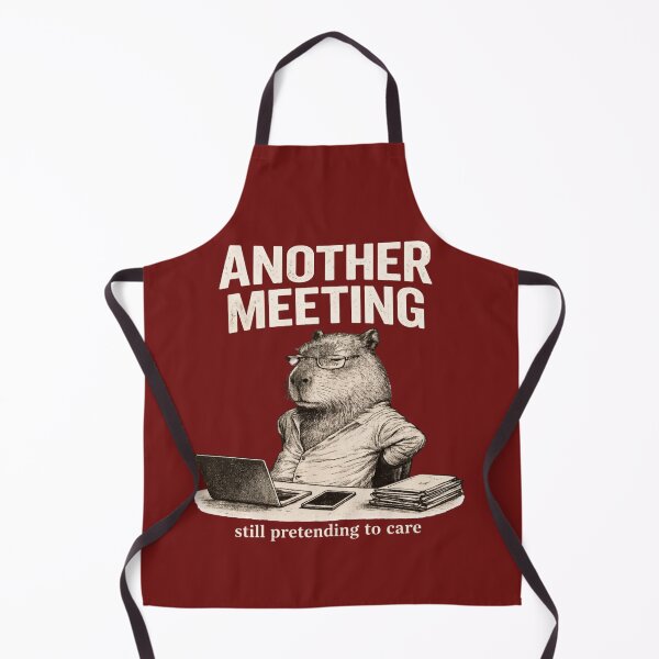 Item preview, Another Meeting Capybara Corporate Burnout Funny Office Worker Meme T-Shirt designed and sold by HOUSE OF TIST.