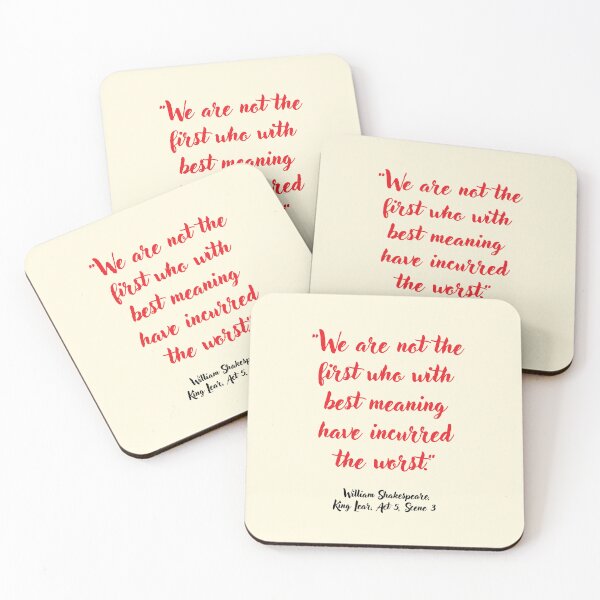 Item preview, Cracking Shakespeare Quote from King Lear designed and sold by CharlottePlaceArt.
