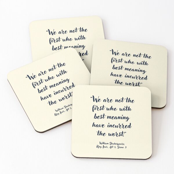 Item preview, Cracking Shakespeare Quote from King Lear designed and sold by CharlottePlaceArt.