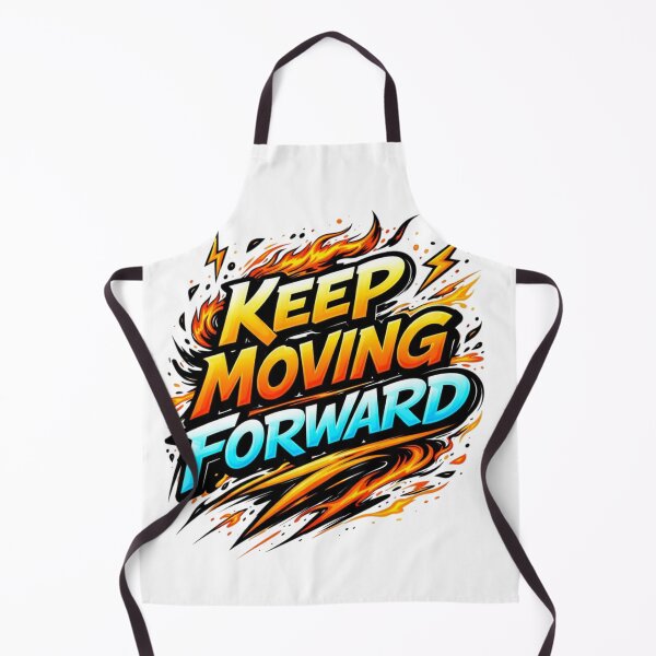 Item preview, Keep Moving Forward – Fierce Motivational Typography Design with Fire Energy designed and sold by Sanika arts .