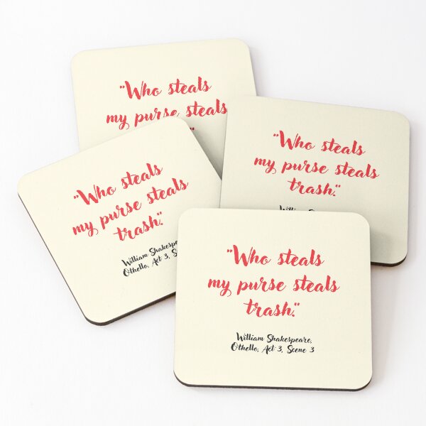 Item preview, Lit Shakespeare Quote from Othello designed and sold by CharlottePlaceArt.