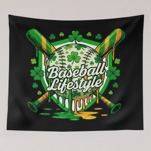 Item preview, Baseball Lifestyle St Patrick’s Day Shamrock  designed and sold by miaa-artistshop.